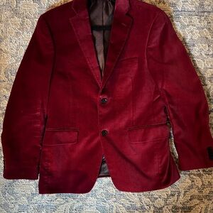 Alfani Slim Fit Red Velvet Blazer (Exclusively for Macy's